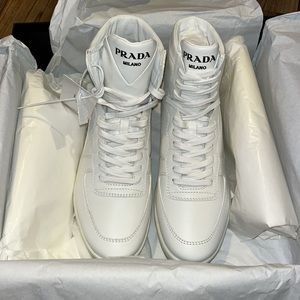 Prada high top sneakers